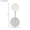 GobekUsa Minimalist 1 Head Frosted Glass Wall Sconce Light in White Finish for Bedroom