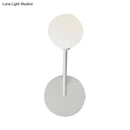 GobekUsa Minimalist 1 Head Frosted Glass Wall Sconce Light in White Finish for Bedroom