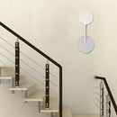 GobekUsa Minimalist 1 Head Frosted Glass Wall Sconce Light in White Finish for Bedroom