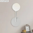 GobekUsa Minimalist 1 Head Frosted Glass Wall Sconce Light in White Finish for Bedroom