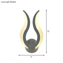 GobekUsa Nordic LED Flame-Shaped Wall Sconce Light for Cozy Bedroom Ambiance in Warm/White