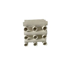 GobekUsa Geometric Ceramic Pipe Stack Decorative Figurines White Ornaments