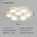 GobekUsa Ginkgo Biloba LED Ceiling Lamp Dimmable Minimalist Modern Indoor Light Fixtures