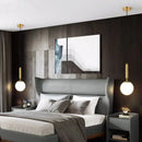 GobekUsa Glass Ball Pendant Light - Modern Hanging Fixture for Living Room, Bedroom, Dining Room
