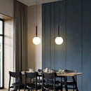 GobekUsa Glass Ball Pendant Light - Modern Hanging Fixture for Living Room, Bedroom, Dining Room