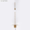GobekUsa Minimalist Metallic Gooseneck Wall Sconce with Bulb - Black/White/Gold Lighting Fixture