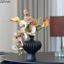 GobekUsa Heart Shape Ceramic Vase for Minimalist Floral Arrangements