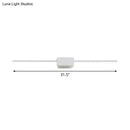 GobekUsa Minimalist White Iron Wall Sconce - LED Vanity Light in Warm/White - 16/ 23.5/ 31.5 Inches Long