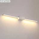 GobekUsa Minimalist White Iron Wall Sconce - LED Vanity Light in Warm/White - 16/ 23.5/ 31.5 Inches Long