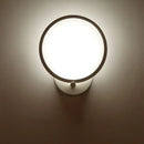 GobekUsa Minimalist White LED Circle Sconce Light Fixture with Acrylic Wall Mount - Warm/White Light for Corridor, 8"/10" Width