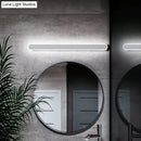 GobekUsa Minimalist LED Vanity Mirror Light - Oblong Flush Wall Sconce in Warm/White Light, 16/23.5/31.5 Inch Length
