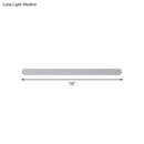 GobekUsa Minimalist LED Vanity Mirror Light - Oblong Flush Wall Sconce in Warm/White Light, 16/23.5/31.5 Inch Length
