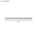 GobekUsa Minimalist LED Vanity Mirror Light - Oblong Flush Wall Sconce in Warm/White Light, 16/23.5/31.5 Inch Length