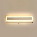 GobekUsa Minimalist LED Bar Vanity Light for Bathroom - White Acrylic Wall Mount