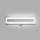 GobekUsa Minimalist LED Bar Vanity Light for Bathroom - White Acrylic Wall Mount