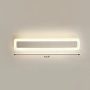 GobekUsa Minimalist LED Bar Vanity Light for Bathroom - White Acrylic Wall Mount