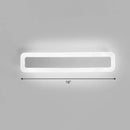 GobekUsa Minimalist LED Bar Vanity Light for Bathroom - White Acrylic Wall Mount