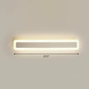 GobekUsa Minimalist LED Bar Vanity Light for Bathroom - White Acrylic Wall Mount