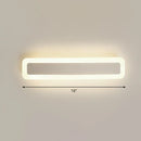GobekUsa Minimalist LED Bar Vanity Light for Bathroom - White Acrylic Wall Mount