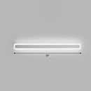 GobekUsa Minimalist LED Bar Vanity Light for Bathroom - White Acrylic Wall Mount