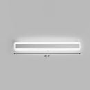 GobekUsa Minimalist LED Bar Vanity Light for Bathroom - White Acrylic Wall Mount
