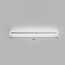GobekUsa Minimalist LED Bar Vanity Light for Bathroom - White Acrylic Wall Mount