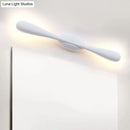 GobekUsa Contemporary LED Vanity Light for Living Room - Linear Wall Sconce Lighting in White Metal