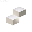 GobekUsa Minimalist Metallic Geometric Wall Mount Light: Cubic Shape, 1/2-Light White Wall Lamp for Corridor
