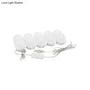 GobekUsa White LED Vanity Strip: Sphere Design for Dressing Room Minimalism and Enhanced Makeup Lighting