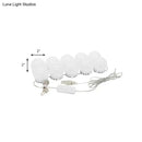 GobekUsa White LED Vanity Strip: Sphere Design for Dressing Room Minimalism and Enhanced Makeup Lighting