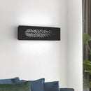 GobekUsa 12" Minimalist Linear LED Wall Sconce in Black/White: Up and Down Iron Shade Wall Mount Lamp