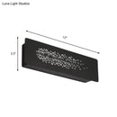 GobekUsa 12" Minimalist Linear LED Wall Sconce in Black/White: Up and Down Iron Shade Wall Mount Lamp