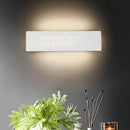 GobekUsa 12" Minimalist Linear LED Wall Sconce in Black/White: Up and Down Iron Shade Wall Mount Lamp
