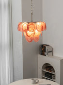 Retro Glass Disc Chandelier