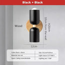 GobekUsa Cream Zipper Wooden Wall Lamp: Minimalist Nordic Design for Bedroom, Living Room Illumination