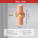 GobekUsa Cream Zipper Wooden Wall Lamp: Minimalist Nordic Design for Bedroom, Living Room Illumination