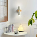 GobekUsa Cream Zipper Wooden Wall Lamp: Minimalist Nordic Design for Bedroom, Living Room Illumination