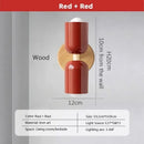 GobekUsa Cream Zipper Wooden Wall Lamp: Minimalist Nordic Design for Bedroom, Living Room Illumination