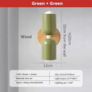 GobekUsa Cream Zipper Wooden Wall Lamp: Minimalist Nordic Design for Bedroom, Living Room Illumination