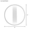 GobekUsa LED Wall Sconce with Acrylic Shade: Simple Style, White Round/Square Design, Warm/White Light