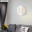 GobekUsa LED Wall Sconce with Acrylic Shade: Simple Style, White Round/Square Design, Warm/White Light