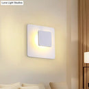 GobekUsa Contemporary LED Acrylic Wall Sconce Lighting for Living Room - White/Warm Light