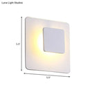 GobekUsa Contemporary LED Acrylic Wall Sconce Lighting for Living Room - White/Warm Light