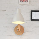 GobekUsa Iron Domed Wall Mounted Lamp: Modern 1 Head Wall Light with Swing Arm and White/Black Finish