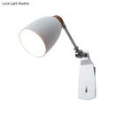 GobekUsa Minimalist Black/White Tapered Wall Sconce Light with Switch – Ideal for Study