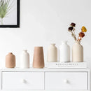 Minimalist white & terracotta decorbites ceramic vase dining room decor by Decorbites