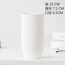 Minimalist white & terracotta decorbites ceramic vase dining room decor by Decorbites