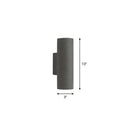 GobekUsa Nordic Terrazzo Shade Up/Down Wall Sconce with 2-Bulb Cylindrical Lamp for Stairs