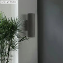 GobekUsa Nordic Terrazzo Shade Up/Down Wall Sconce with 2-Bulb Cylindrical Lamp for Stairs