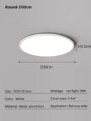 GobekUsa LED Ceiling Light: Nordic Style Ultra Thin Square Lamp for Living Room and Bedroom